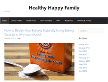 Tablet Screenshot of healthyhappyfamily.net